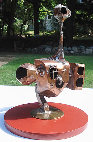 Model of Duck in Metal Sculpture