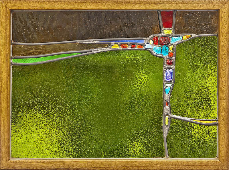 Where Two Meet in Stained Glass Panel Constructions